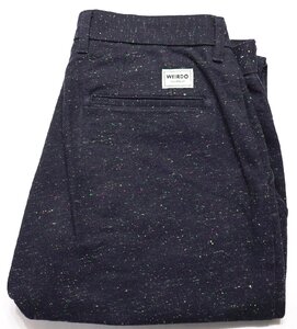 WEIRDO × LIFT UP (ウィアード × リフトアップ) W&L UP - SLACKS / カラーネップ スラックス 美品 ブラック w34 / グラッドハンド