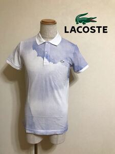 LACOSTE ラコステ 鹿の子 アクアレル ポロシャツ トップス サイズ2 半袖 ファブリカ PH7322