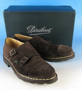 MFF11475 Paraboot パラブーツ WILLIAM ウィリアム ダブルモンクストラップ 8 ダークブラウン系 極美品