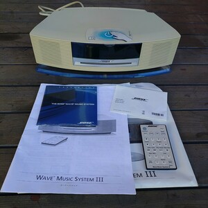 動作確認済　BOSE ボーズ WAVE MUSIC SYSTEM III/WMSIII パーソナルオーディオシステム 説明書/リモコン付きます