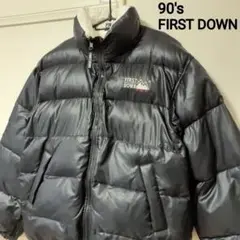 ファーストダウン FIRST DOWN 90s ダウンジャケット 黒 メンズ