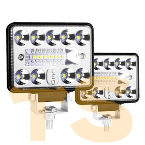 送料無料☆ 作業灯 3インチ 54W 6500K 農業機械 夜釣り 投光器 前照明灯 建設機械 照明 トラック SUV 3C-54W 12V/24V 2個 LED ワークライト