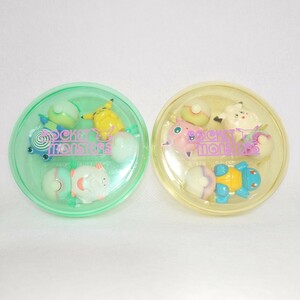 ポケモン ちびコロスタンプ ピカチュウ/ニョロゾ/ラッキー/ゼニガメ/ピッピ/プリン ミニころがしスタンプ 当時物/初期グッズ トミー