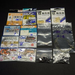 Gamakatsu Owner OH 船五目 カン付太刀魚 サルカン付 ※中古 ※減有 (28m0202) ※クリックポスト10