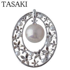 タサキ マベパール ペンダント ブローチ シルバー マベパール16.4mm 新品仕上げ済 TASAKI 田崎真珠【17799】