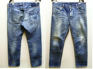 即決[W36]visvim 12AW SOCIAL SCULPTURE DENIM 04D9 04 DAMAGED-9 スリム デニム 0112205005021 パンツ■2273