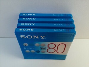 SONY　ソニー　MD　BASIC80　MDW80BC 【mini disc】4枚セット【未開封新品】