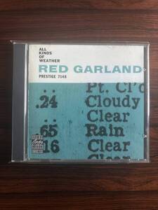 レア廃盤 輸入盤CD Prestige 名盤 RED GARLAND/レッド・ガーランド Red Garland ALL KINDS OF WEATHER ジャズピアノ Jazz