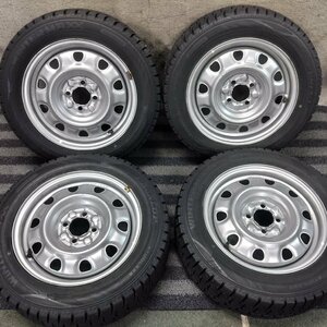 1円～★T9218■185/60R15 DUNLOP WINTERMAXX WM01 スチール 5.5J 4H PCD100 19年 スタッドレス★条件付送料無料★ヤリス フィット アクア