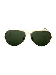 Ray-Ban◆サングラス/ティアドロップ/プラスチック/GLD/GRN/メンズ/RB3025