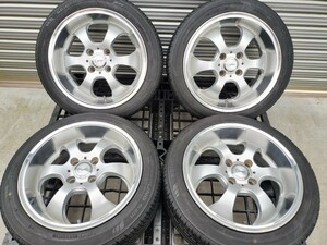 ROZEST C SPORT 15インチ 6.5J +38 4H/100 165/55R15★15×6.5J 4穴 深リム 引っ張りタイヤ 軽自動車 カスタム