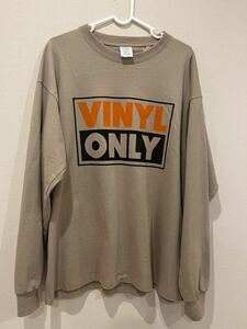 【着用1回美品】OLDAYS vinyl only long sleeve tee in dal sand サイズXL