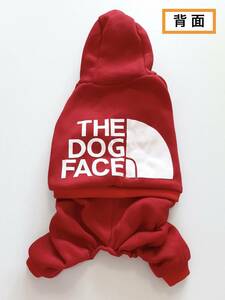 《レア 新品 THE DOG FACE パーカー ロンパース つなぎ レッド 送料込み》