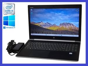 ★第7世代 i5 搭載 HP Probook 450 G5 Core i5-7200U 2.5GHz/ メモリ4GB/ HDD 500GB/ 1366x768/ Windows 11 Pro！30日間返品保証