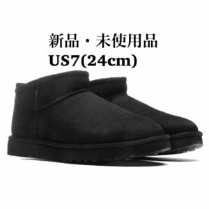 UGG アグ CLASSIC ULTRA MINI クラシック ウルトラミニ ブラック レディース レディースブーツ US7