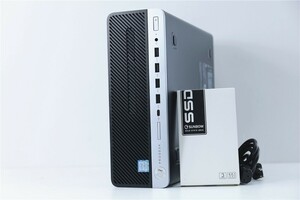 即決モニターも相談可能 東京生産 八世代 Celeron G4900 HP Prodesk 600 G4 SF★8GB Nvme SSD128GB+HD500GB DVD デスクトップ Windows11 2