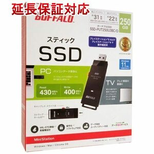 BUFFALO バッファロー 外付けSSD SSD-PUT250U3BC/D ブラック [管理:1000028470]