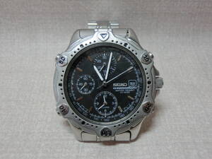 【№4063-O7001◎】中古 レア物 ヴィンテージ セイコー SEIKO クロノグラフCHRONOGRAPH 10BAR クォーツ 作動確認