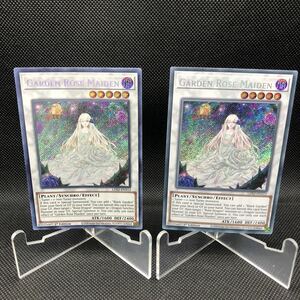 【未使用品】遊戯王　英語版(北米版　EU版)ガーデンローズメイデン　シークレットレア LDS2-EN113 各1枚セット　①