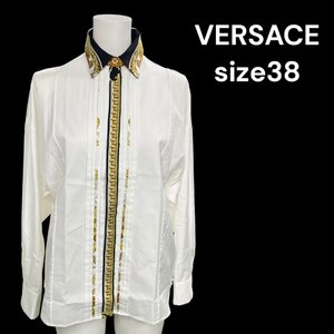 美品　ヴェルサーチ VERSACE ヴェルサーチェ　ゴージャス　上品　ブラウス　シャツ　38、M、9号　S5M006