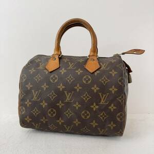 1円〜★LOUIS VUITTON ルイヴィトン スピーディ25 モノグラム ミニボストン ハンドバッグ M41528 ブラウン レディース レザー 4