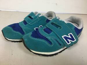 A2974　New Balance　ニューバランス　373　15.0㎝　子供用　靴　ブルー系