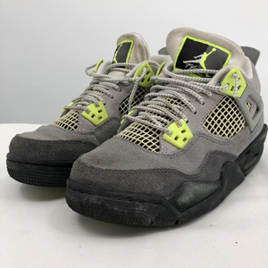 【中古】NIKE GS AIR JORDAN4 RETRO Neon サイズ23cm CT5343-007 エア ジョーダン4 クールグレー/クローム/ダークチャコール[240017585822]