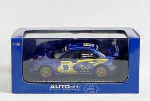 オートアート 1/32 スバル インプレッサ WRC 2002 ラリーモンテカルロ #10 T.マキネン ライト点灯