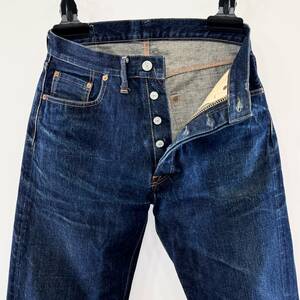 希少《 ORIZZONTI / Denime / 560 / W31 》90s 美品【 ドゥニーム オリゾンティ 革パッチ インディゴ デニム ジーンズ 日本製 】