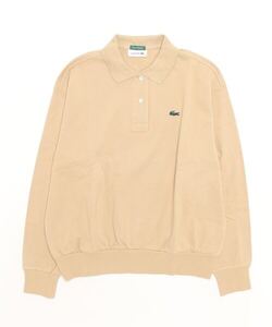 「LACOSTE」 長袖ポロシャツ 38 ベージュ レディース