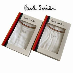 新品 定価合計6,820円 Paul Smith ポールスミス タンクトップ LL ホワイト インナーウエア 2点セット アンダーシャツ 下着 アンダーウエア