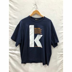 【kolor】度詰めコットン Tシャツ カラー サイズ 3 NVY 23scm-t13208 ts202406