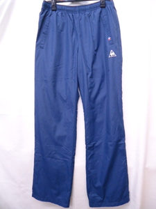 【KCM】Z-lecoq-12-O★新品★【le coq sportif/ルコック】レディース　ロング　ウインドパンツ　裏起毛　QMWOJG21MG　ネイビー　サイズO