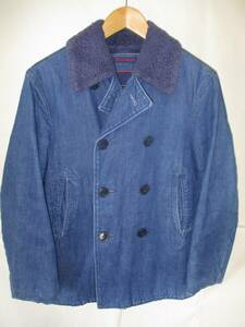 BLUE BLUE JAPAN ブルーブルージャパン デニム ジャケット カバーオール Pコート コート 1 S 刺し子 聖林公司 ハリウッドランチマーケット
