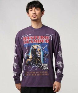 即決 新品 完売品 定価14,080円 ヒステリックグラマー THUNDER MOUNTAIN ロング Tシャツ 長袖 Tシャツ ロンT
