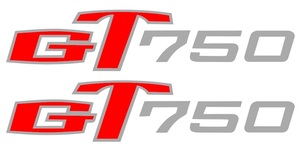 ⑦【送料無料】 GT750デカール・ステッカー＠旧車會CBX400FZ400GPZ400FXGPZ400FGS400GT380GT750GT550GT250GT185音職人CBR400F