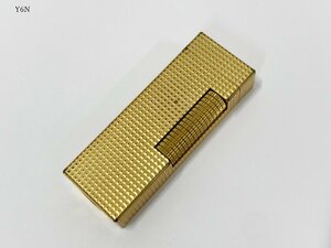 dunhill ダンヒル ローラー ガスライター ダイヤカット ゴールド 喫煙具 Y6NF