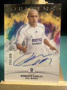 ●A408:389枚限定 2022 Topps Finest UEFA Roberto Carlos Auto SSP Real Madrid