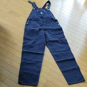 90s.VINTAGE.BIG JOHN.WORLD．WORKERS.OVERALLS.Large.Bib.Pocket．Slot.Loops.未使用品.BIG JOHN.新品.Levi