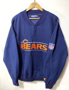 ■ 90s 90年代 台湾製 STARTER NFL CHICAGO BEAR スウェット トレーナー サイズL ネイビー 古着 アメフト シカゴ ベアーズ ストリート ■