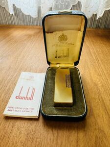 dunhill ダンヒル US.RE 24163 PATENTED ガスライター ライター ゴールドカラー ローラー式 喫煙具 