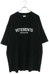 ヴェトモン VETEMENTS UE54TR170B サイズ:S フロントプリントTシャツ 中古 OM10