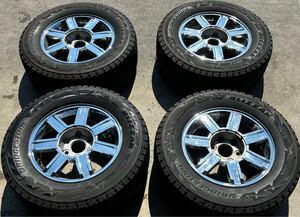 純正エスカレード用　07y〜スタッドレスタイヤ＆ホイールセット 285/60R18 2017年製 9部山ブリヂストン　ブリザックDM-V2 