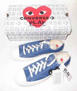 PLAY COMME des GARCONS CONVERSE low 26.5cm blue コンバース コムデギャルソン