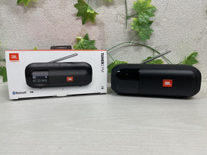 7593-05★美品♪正箱付き♪JBL/ジェービーエル/Bluetooth/スピーカー/ブラック/TUNER2 FM/ポータブルラジオ/ポータブルプレーヤー★