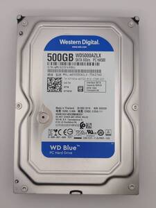 【中古動作品】Western Digital 3.5インチHDD SATA(Serial ATA) 500GB WD5000AZLX-75K2TA0 使用時間 12800時間