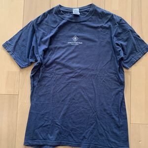 00s【Authentic Pigment】Appalachian Trail トレイルTシャツ 古着 アウトドア トレッキング M ネイビー