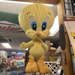 ヴィンテージ★ＳＩＸＦＬＡＧＳ　ワーナーブラザース　TWEETY　特大　ぬいぐるみ★レトロ、トウィーティ