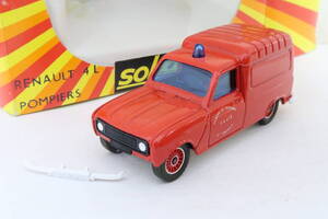 solido RENAULT 4L CENTRE DE SECOURS ルノー キャトル 難有 箱付 1/43 フランス製 クレ