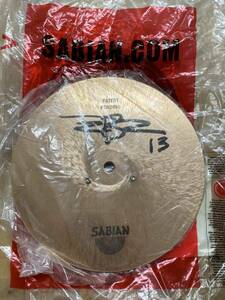 ★SABIAN Chopper 8インチ Terry Bozzio テリー・ボジオ氏直筆サイン入り チョッパー 新品未使用 定価39050